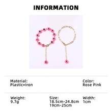 两件套波西米亚风邪眼流苏手链，适合女性日常佩戴，四季皆宜