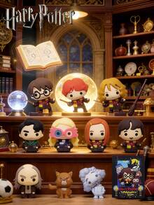 Warner Bros 1 st Harry Potter officiellt licensierad serie 13 mysterium blindbox nyckelring slumpmässig 3D-karaktär inklusive Harry Hermione Ron Luna Ginny Tom rolig samlarväska ryggsäck berlock nyår alla hjärtans dag överraskningspresent för fans - Kamel - Visa 7