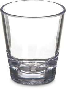 Alibi Round Glass Clear Glass For Restaurants, Catering, Kitchens, Plastic, 1.8 Ounces, Clear - Multicolor - View 1