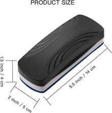 Ddaowanx Whiteboard Eraser, Magnetic Dry Erase Eraser, Glass Board Eraser,School And Office Supplies, Pack Of 2 (Black) - ColorE - 查看 2