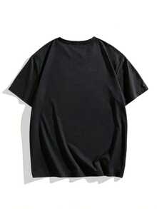 Men's United States Of America 250th Anniversary 1776 2026 Flag Print Round Neck T-Shirt For Independence Day Celebration Comfortable Fabric Suitable For Gifting - 黑色 - 查看 2