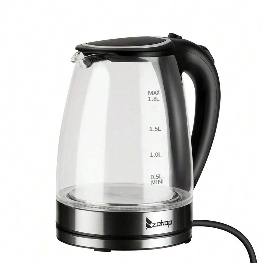[Same model: 94353526] HD-1857-A 220V 2000W 1.8L Electric Glass Kettle UK Plug - como en la foto - Ver 1