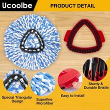 Express Delivery Spin Mop Replacement S For O Cedar RinseClean 2-Tank System 4 Pack Microfiber Mop Refill S Include 4 Mop S And  Mop Brush - 4個拖把頭,1個刷子,2個水箱系統 - 查看 3