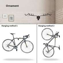 1PC Antler Bike Wall Mount, RIGHT Bike Mounting Kit/Bike Hooks For Hanging Bicycles In Home Or Garage - Compatible With Mountain, Road, Hybrid Bike - Default - View 3