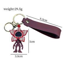 1pc Movie-Themed Keychain, Demogorgon Eleven Dustin Eddie Munson Action Figure Pendant - Multicolor - View 5