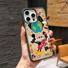 Mickey Mouse Clubhouse Character Patterned Phone Case Featuring A Joyful Design. Mickey Mouse, Minnie Mouse, Donald Duck, Daisy Duck, Goofy Dog, Compatible With IPhone 17, 17 ProMax, 17 Pro, 17 Air, 16, 15, 14, 13, 12 Pro 11 XsMax Xs Xr X And Galaxy Models, With Shockproof Protection And Magnetic Case. A Fun Gift For Disney Fans ,Mickey Fans, Family, Friends, Birthdays, Holidays, And Special Occasions. A Delightful Addition To Your Phone Accessories. - 藍色 - 查看 5