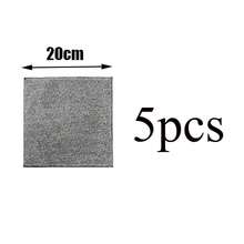 1/5/10pcs Bamboo Charcoal Fiber Kitchen Cleaning Cloths, Dish Rags, Absorbent Thickened Dishcloths, Household Cleaning Supplies - Black and White - View 17