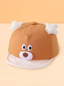 1pc Cute Animal Design Soft Brim Lightweight Baseball Cap For Babies, Breathable & Comfortable Sun Protection, Suitable For 6-10 Months Old, Spring/Summer, Park Walks & Daily Wear, Multi-Color Options, Great As Birthday Gift - Multicolor - View 11