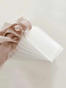 5/10张亚克力婚礼座位卡，优雅拱形设计 - 空白姓名牌，适用于婚礼、新娘送礼会、招待会 - 耐用派对装饰、婚礼礼物、招待会装饰 - 彩色 - 查看 6