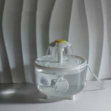 1 Peça Bebedouro Fofo para Gatos Floral - Modelo Flor com Água Circulante, Bomba de Água Cor Aleatória - 1,5L - Visão 10