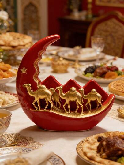 1pc 3D New Camel Moon Silicone Mold - Heat Resistant Reusable Easy To Clean And Release, Suitable For Candle Making, Resin Crafts, Holiday Decor, DIY Handmade Gifts