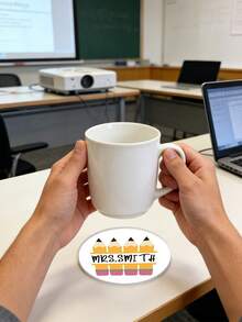 1pc Personalized Customized Teacher Coaster Gift, End Of Year Gift, Teacher Coaster, Personalized, Christmas Teacher Gift, Teacher Appreciation Gift