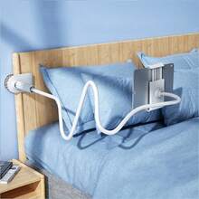 1pc Upgraded 70cm 360 Degree Rotating Tablet Phone Holder, Spiral Base Slouchy Bracket, Bed Headboard Phone Tablet Stand, Suitable For Bed, Cruise, Kindle, IPad, Smartphone Compatible With IPhone, Android Phone, Gift For Birthday, Family, Friends For Office, Dorm And Home Use Gifts Birthday Home Dorm Office Phone Stand Strong Load-Bearing - Multicolor - View 2