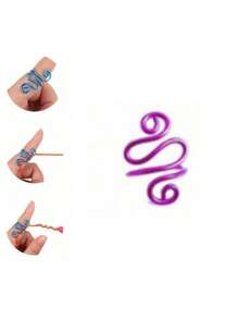 Vòng điều chỉnh độ căng sợi móc, vòng điều chỉnh độ căng sợi móc tiện dụng cho người thuận tay trái và tay phải, vòng dẫn hướng sợi, dụng cụ móc len, vật dụng thiết yếu cho việc làm thủ công tại nhà. - Nhiều màu - Xem 13