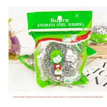 1pc/4pcs/6pcs Steel Wool Scouring Pads, Cleaning Ball, Pot Scrubber, Multi-Pack, Removes Grease - Multicolor - View 5