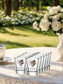 1pc/12pcs Personalized Wedding Shot Glass,2oz Glass Material,Custom Photo & Name | Suitable For Bridesmaid Gift,Valentine's Day,Wedding Decor,Birthday Parties,18th Birthday Gifts,Unique Birthday Gift, Photo Keepsake, Fun Birthday Gift,Shot Glass With Face,Shot Glass With Picture, Custom Birthday Shot Glasses, Personalised Gifts And For Groomsmen Gifts - Round Cup - View 13
