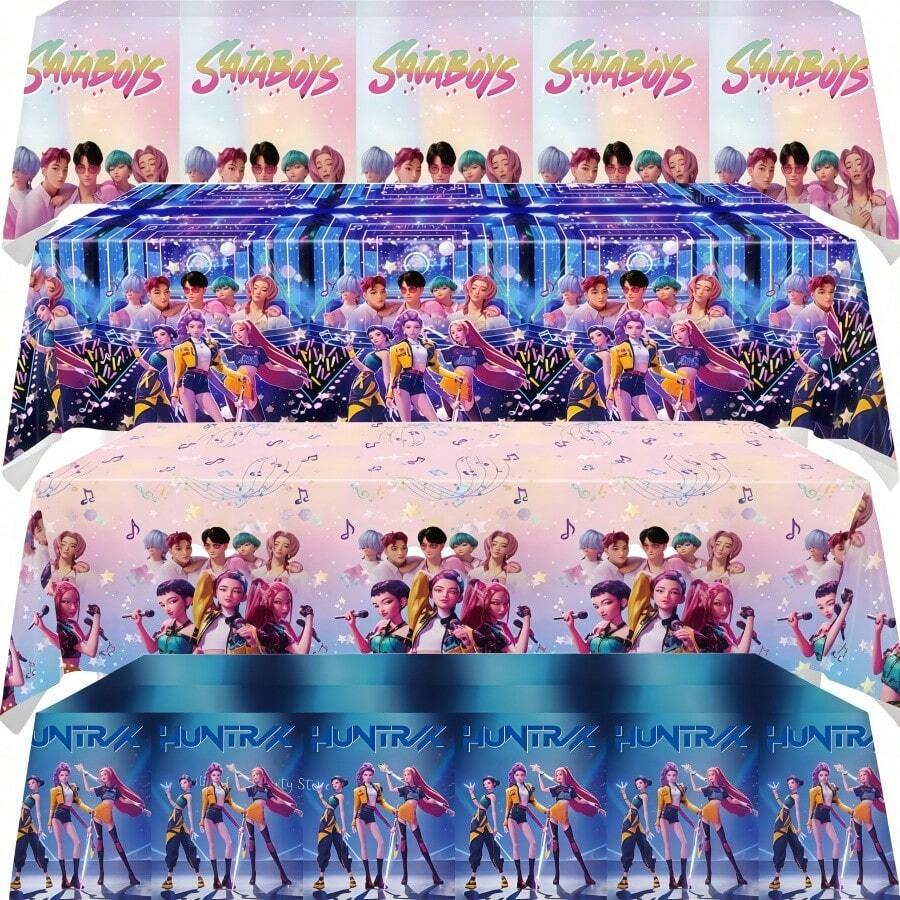 Witch Hunting Theme Party Tablecloth, Multiple Styles, Disposable Waterproof And Stain-Resistant Tablecloth, Party Decorations, Birthday Party Supplies, Perfect For Friends And Couples, Also An Ideal Gift For Valentine's Day, Thanksgiving, New Year, Christmas - Multicolor - View 1