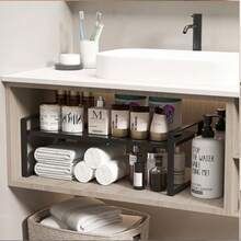 CYPNOrganizador de Encimera CocinaEstante de Gabinete Extensible 14.17"~25.19" Estante de Almacenamiento de Especias de Cocina Estante de Despensa de Gabinete para Cocina Baño Sala Armario y DespensaFashion - 28 W 17 H - Ver 5