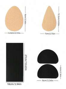 1双橡胶鞋底保护垫，防滑前掌鞋垫，自粘式高跟鞋鞋底保护垫，橡胶缓冲垫