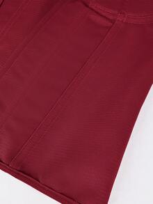 Áo corset màu trơn gợi cảm, thanh lịch, có gọng, buộc dây phía sau, kiểu áo croptop ống, thích hợp cho ngày Valentine, hẹn hò, sinh nhật, tiệc tùng, đi chơi hàng ngày, đi nghỉ mát, lễ hội âm nhạc, đám cưới, trang phục mùa lễ hội dành cho nữ. - Đỏ - Xem 8