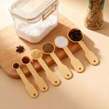 WORTHBUY 1set Multifunctional Plastic Measuring Spoon Set, Stackable Segmented Measuring Spoon, Coffee Salt Seasoning Measuring Spoons,Suitable For Baking&Cooking Tools In Kitchens Restaurants - Multicolor - View 3