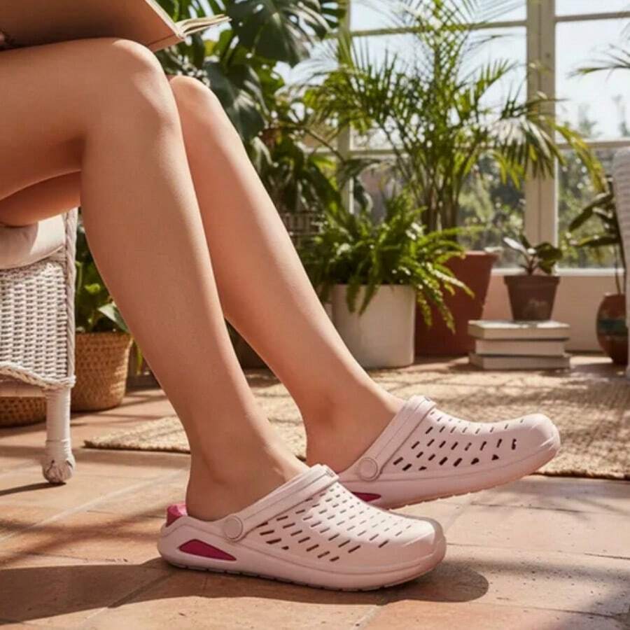 Orthopedic Sandal Babouche Clog Indicated For Fasciitis Spurs Boaonda - Nude/Guava - View 1