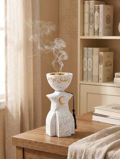 New Creative Incense Burner, Simple Resin Bakhoor Burner, It Can Be Used For Home Decoration, Decoration In Offices, During Festivals And In Yoga Studios, Etc. It Can Also Be Used For Aromatherapy.