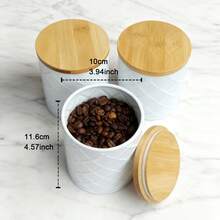 1/3/4 Piezas Contenedores de Almacenamiento de Cocina para Encimera, Contenedores de Alimentos con Tapas Herméticas, Contenedores de Almacenamiento de Harina y Azúcar, Juego de Botes Blancos para Galletas y Caramelos Nueces, Decoración de Cocina de Estilo Granja - Blanco - Ver 14