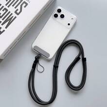 宽肩带手机挂绳项链肩带，斜挎背带，带防丢夹和缓冲垫，高端手机配件 - 彩色 - 查看 3