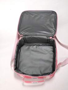 3pcs Kids Fashion Mermaid Tail, Cute Pattern, Astronaut Backpack Set With Adjustable Mesh Padded Shoulder Straps And Soft Mesh Back Panel, Perfect Gift For School, Travel, Outdoor, Holiday - Pink - View 5