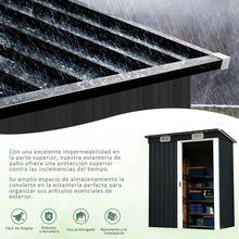 Casa De Almacenamiento Bodega Cobertizo Exterior Para Jardin - Negro - Ver 5
