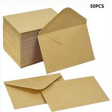 10/50/100pcs Gift Card Envelopes, 4 X 2.75 Inch Mini Envelopes, 120gsm Small Paper Business Gift Card Sleeves, Bulk, Compact Greeting Card Envelope Pockets, Suitable For Invitations - A - View 9