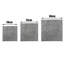 1/5/10pcs Bamboo Charcoal Fiber Kitchen Cleaning Cloths, Dish Rags, Absorbent Thickened Dishcloths, Household Cleaning Supplies - Black and White - View 11