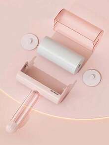 1个粘毛滚筒，可重复使用，粘毛刷，用于清洁衣物、家具、宠物毛发，可水洗 - 彩色 - 查看 7