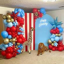 obos Rojos Kit de Arco de Guirnalda de obos 84 Piezas 18 12 10 5 pulgadas Juego de obos de Fiesta para Boda Fiesta de Cumpleaños Baby Showers Decoración de Fiesta de Aniversario - Rojo - Ver 4