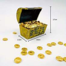 Bộ 101 món rương kho báu cướp biển, tiền xu kim loại cực kỳ chân thực + rương kho báu cổ điển, bản sao tiền xu, vật trang trí bàn làm việc, trang trí ngày lễ, đồ trang trí thông thường, món quà hoàn hảo cho Ngày Valentine, sinh nhật, tiệc theo chủ đề sòng bạc cướp biển. - Nhiều màu - Xem 8