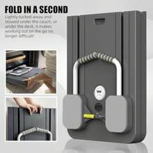 JCH-Tabla para Abdominales Tabla Deslizante de Pilates Plegable Máquina Reformador de Pilates Tabla de Ejercicios Portátil Máquina de Ejercicio Casa Abdominales Equipo para Gimnasio Multiusos - Gris - Ver 5