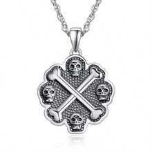 Collar cruz plata cruz vikinga colgante nórdico wiccano joyería gótica halloween regalo hombres mujeres - como en la foto - Ver 2