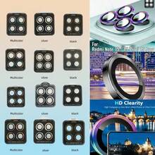 1pc Multi-Color Lens Protector For Xiaomi Redmi Note 15/15Pro/15Pro+, Device Protection, Fashionable Design, Precise Fit, Durable Glass, High-Quality Lens Protector, Smartphone Lens Protector, Tempered Glass Lens Protector, Smartphone Accessories, Phone Care Kit - Multicolor - View 3