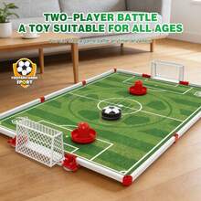 Children's Table Soccer Battle Game Toy Set Includes Playing Field Board, Goals, Soccer Ball, And Operating Accessories Realistic Stadium Design For Anytime, Anywhere Two-Player Interactive Fun Perfect For Home Playtime And Holiday Family Gatherings Suitable For Boys And Girls Aged 3 And Up Ideal Pretend Play Interactive Game And Party Activity - Multicolor - View 4
