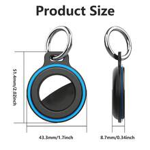 AirTag Schutzhülle, Apple AirTag Halter Schlüsselanhänger Locator Tracker Schutzhülle für AirTags, Haustierhalsbänder, Rucksack Aufhängeaccessoires - Verschiedenfarbig - Übersicht 4