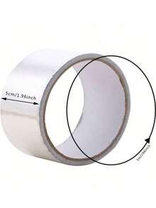 1pc 5m Waterproof Anti Tape, Aluminum Foil Sealing Tape For Sink, Countertop, Toilet, Bathroom, KitchenSuper Sticky Waterproof Tape - For Indoor & Outdoor Use, No Residue. Aluminum Foil Tape, Sealing Strip, Self-Adhesive, Heavy Duty Waterproof Tape, Adhesive - Super Sticky, Reusable And Versatile Glue - Essential For Home Use - Silver - View 14