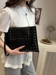 2026 Spring New Fashion Large Capacity Minimalist Style Versatile Women Handbag - Black - View 6