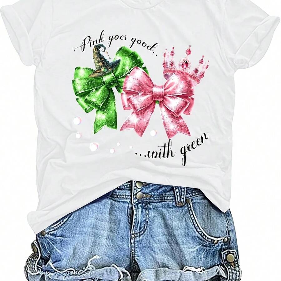 LOTUCY Musical Shirt Wo Cged For Good Musicalie Witch And Princess Short Sve - Black - View 1