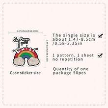 50Pcs Sarcastic Stickers Cartoon Stickers Funny Stickers Dark Humor Stickers Meme Stickers Graffiti Stickers Vinyl Waterproof Stickers For Water Bottle,Computer,Laptop,Phone,Luggage,Notebook,Fridge - Multicolor - View 3