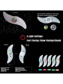 10 Pcs Luces para Radios de Bicicleta,Luz Decorativa de Radios de Bicicleta,3 Modos 4 Colores Diferentes,IP65,Decoración y  para Ciclismo Nocturno,Accesorios para Bicicleta,39944074 - Multicolor - Ver 2