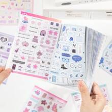 20pcs/Book Healing Series Sticker Book, Exquisite Cartoon Doodle Style Stickers, Suitable For Decorating Photo Frames, Computers, Phone Cases, Cups, Magazines, Pencil Cases, Luggage, Desktops, Personal Stickers, School Supplies, Christmas Gifts, Women's Gifts, Planner Decorations, Crafts, Cute Stationery - Sticker Book - View 5