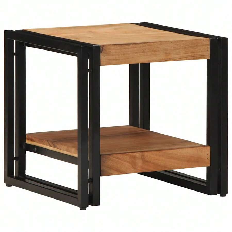 vidaXL Tavolo basso Marron 40 x 40 x 38 cm Bois d'Acacia Massif - Castano - Visualizzare 1