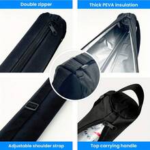 1pc Soft Foldable Golf Cooler Shoulder Bag - Insulated, Holds 7 Cans, For Golf Course, Beach, Camping, Short Trips - Multicolor - View 5