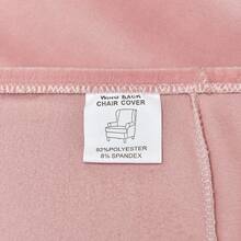 Wing Chair Slipcover, 2-Piece Chair Covers With Simple Style Stretch Wing Chair Cushion Chair Cover Slipcovers Tiger Stool Plush Chair Cover For Home, Bedroom, Living Room And Dining Room - Hồng - Xem 9